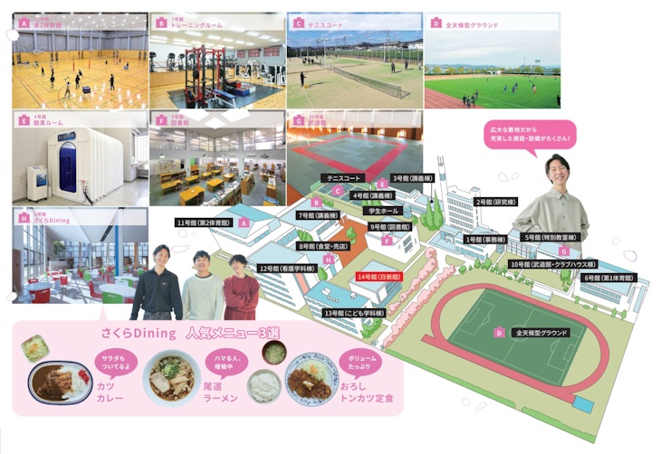 福山平成大学全体マップ